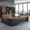 Modern L-Shape Executive Desk, And Wardrobe