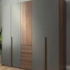 Custom-Made 5-Door Wardrobe – Adjustable Size and Color