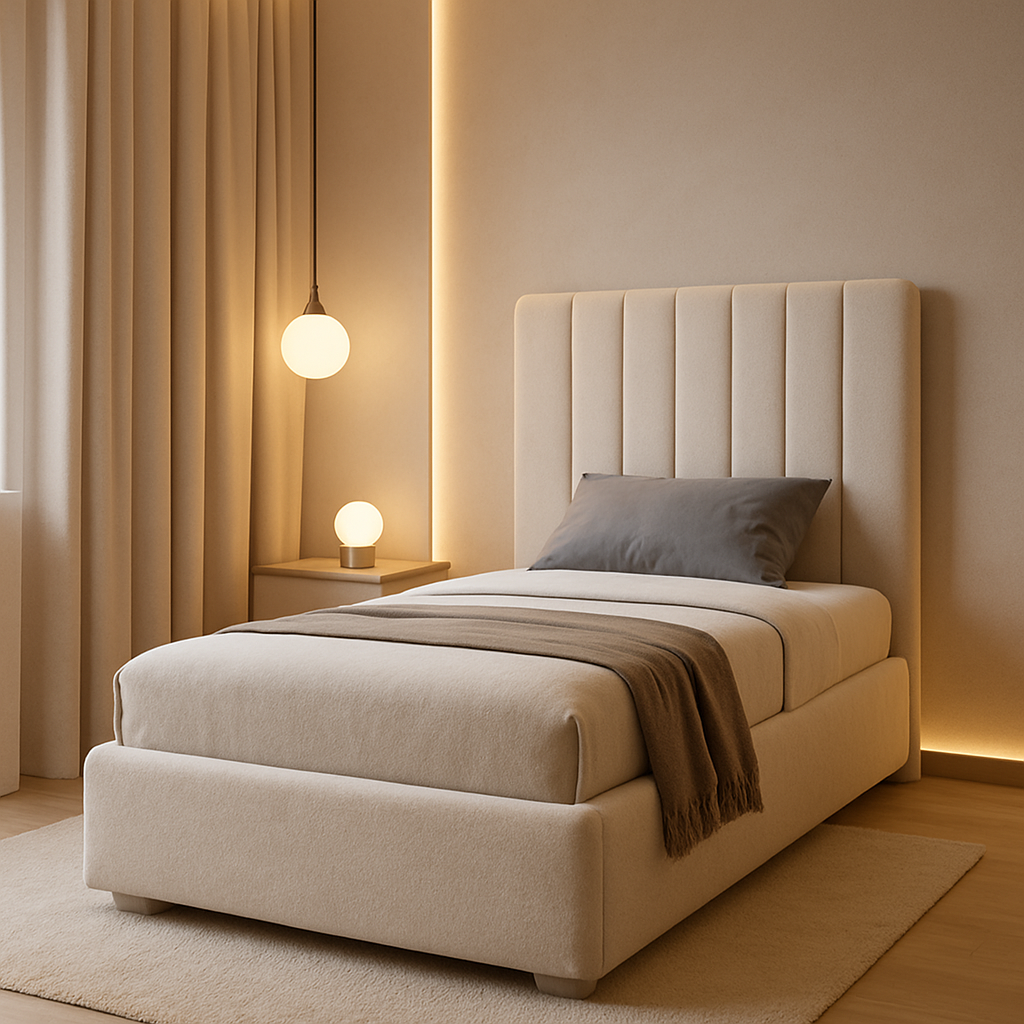 Single Upholstered Bed